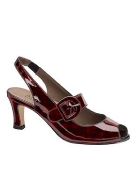 ANYI LU🌷’The Tulip’ Heels Brown Tortoise